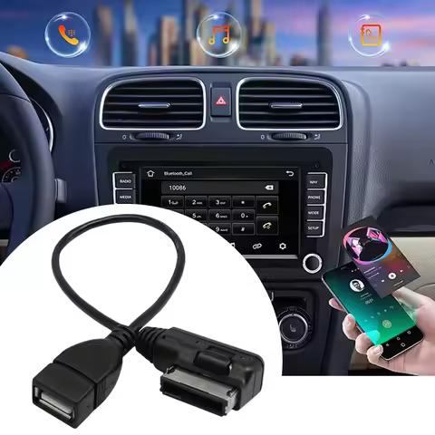 USB AUX Cable Music MDI MMI AMI To USB Female Interface Audio AUX Adapter Data Wire for VW for Audi 