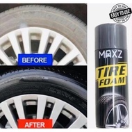 Maxz Tyre FOAM Tire Shine Polish Wax SUPER Flash TAYAR Motorcycle Cleaner Washer