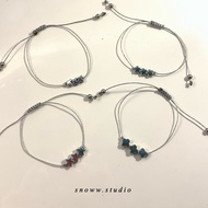 Ella simple bracelets || Bestie couple bracelet || Bestie gift ide || Snoww.studio