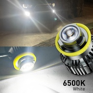 AUXITO 2Pcs 70W 16000LM H11 LED Yellow Fog Light H8 Projector Bulb All Weather Mini Size DRL White
