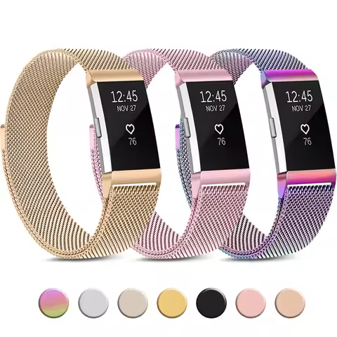 Magnetic Metal Strap For Fitbit Charge 2 Band Replacement Bracelet Wristband For Fitbit Charge 2 Str