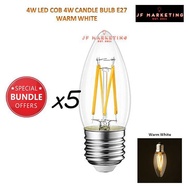 (5PCS) LED C35 CANDLE BULB 4W E27 EDISON BULB