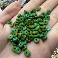 Mengsong Magnesite Spacer Beads Vegetable Seed Yellow Green Turquoise Spacer Beads Color Changing Ab