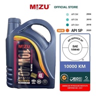 MIZU (NEW) 10W40 Fully Ester API SP Ester plus Fully Synthetic Oil 4L 10w40 minyak pelincir all car 