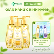Combo 3 chai dung dịch vệ sinh Dạ Hương Daily Fresh Moisture 145ml - Tăng cường thành phần DƯỠNG ẨM