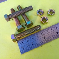 YELLOW BOLT NUT M10 X 50 BMK M10 X 50/ YELLOW M10X50 BOLT/ M10 BOLT/ 14 KEY BOLT/ 14 5CM LENGTH/