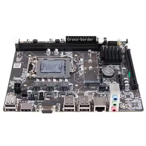 New H61 Desktop Motherboard LGA 1155 Socket Support 2nd 3rd Gen Core I3 I5 CPU
