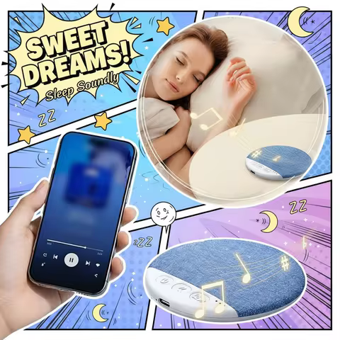 Multi-functional Bedroom Pillow Speaker Bluetooth Audio System White Noise Immersive Sleep Experienc