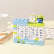 迪士尼三眼怪萬年曆-正版授權 月曆日曆 DIY公仔積木萬年曆