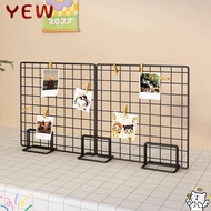 YYE Display Rack, Metal Grid Frame Storage Rack, Modern Grid with Base Jewelry Booth Rack For Grid P
