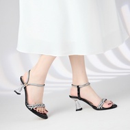 MWC 4477 High Heels - Luxurious Rhinestone Cross Strap High Heels