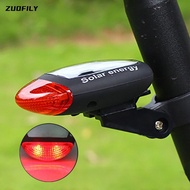[Hot K] 3 Modes Bicycle Waterproof Solar Seatpost Tail Light Mountain Bike 2LED Safety Warning Light with Clamp Outdoor Riding Equipment
