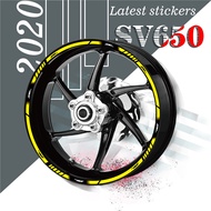 20 Pcs Motorcycle Wheel Rim Custom Sticker Reflective Stripe Tape Moto Full Coverage Wheels Decorative Decal For SUZUKI