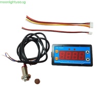 moonlightyaa Digital Hour Meter Speed Measure 30-80000RPM Hall Switch Proximity Switch-Timer