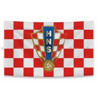Croatia Football Team Flag | 2-sided printing | Premium Kate fabric
