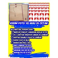 Work proposal package brown envelope and photo printing 2x3.3x4.4x6