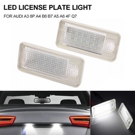 2Pcs LED License Plate Light No Error For Audi A3 8P A4 B6 B7 A5 A6 4F Q7 A8 RS4 RS6 SET LED License