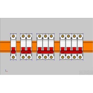 EPLAN Parts Kurez DZ47s Small Circuit Breaker C Type edz Electric Component 2D3D Macro ema File