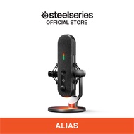 SteelSeries Alias USB-C Condenser RGB LED Level Mic Gaming Microphone 61601