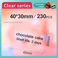 【Transparent series】NIIMBOT B21/B1/B3S Transparent Label Sticker Paper Roll Thermal Paper Waterproof