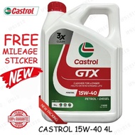 🇲🇾HOT SALES🔥 ORI CASTROL GTX 15W40 4L SN/CF ENGINE OIL PETROL / DIESEL 15W-40 15W 40 HILUX HYUNDAI K