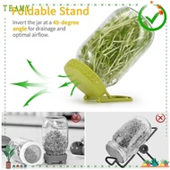 TEAMY Sprout Maker Kit, Plastic Easy  Germination Sprouting Lids,  With Stand Sprout Maker for Alfal