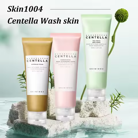 Skin1004 Madagascar Centella Asiatica Foaming Ampoule Cleanser, deep cleanses pores and removes impu