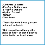 Abbott FreeStyle Optium Blood Glucose Test Strips 50s | Free Style Optium Test Strips HW8R