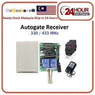 Alarm System Autogate Remote Control 330mhz/433mhz Set With 3 Transmitters &amp; 1 Receiver Universal Remote 330mhz/433mhz