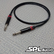 Guitar Cable Akai 6.5mm Mono to Akai 6.5mm Mono Audio Cable SPLAudio CM-3000 Black 1-7 Meters
