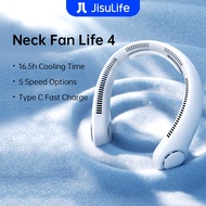 JisuLife Neck Fan Life 4 Portable Fan Hands-Free Cooling Fan 5-Speed Strong Wind Up to 16.5H Runtime