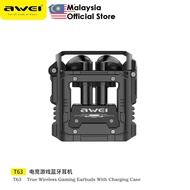 Awei T63 True Wireless Gaming Earbuds with Charging Case Bluetooth Earbuds Awei Wireless Earbuds Gam