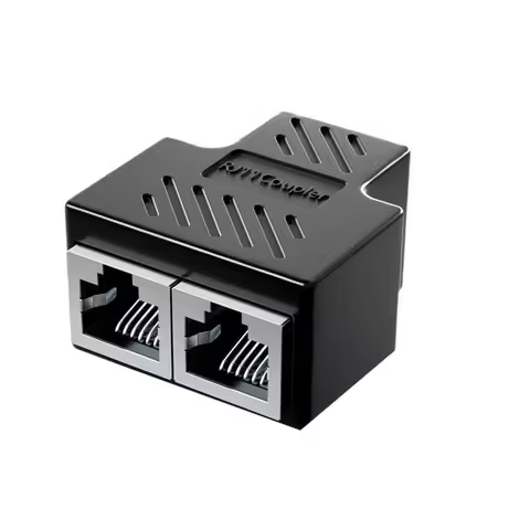 1Pcs Hot RJ11 6P6C 6P4C 6P2C Female To Female 1 To 2 Splitter Adapter PCB Connection Outlet Telephon