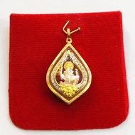 จี้พระพิฆเนศ สำหรับสร้อย 2สลึง-1บาท เลี่ยมทอง90%
