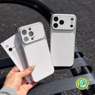 Silver Leather Phone Case For iQOO 15 Ultra 13 12 10 9 8 Neo 10R 10 9 9S 8 Z10 Z9 Turbo Z9X Z7 Pro P