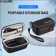 BOU Camera Bag Portable Carrying Case Outdoor Storage Handbag Compatible For Insta360 One X3 Panoramic Camera