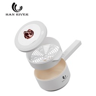 Han River หม้อไฟฟ้า 2L กระทะไฟฟ้า อเนกประสงค์ 700W หม้อไฟฟ้ามินิ หม้อชาบู ไม่ติดหม้อ ด้วยเรือกลไฟ