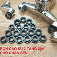 Combo of 6 genuine 2-layer rubber gaskets for wall-mounted hot and cold wall-mounted lotus root legs