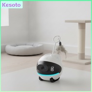 Kesoto Two-Way Audio Mobile Pet Camera with Feather Teaser App-Controlled Wheeled Pet Camera Motion 