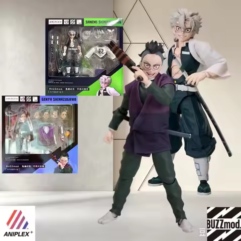 ANIPLEX BUZZmod Demon Slayer Shinazugawa Siblings Detailed Posable Character Statue For Anime Hobby 