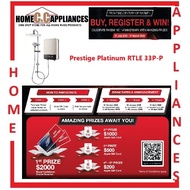 RHEEM RTLE-33P-P Prestige Platinum Instant Heater c/w Rain Shower | Free Express Delivery