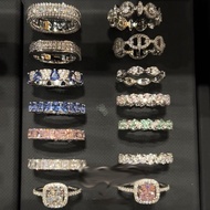 Real Gold Plated Diamond-Studded Open Ring