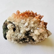 大冶羽毛方解石 牛13 原礦水晶礦標寶石 吸引力法則 顯化脈輪高頻