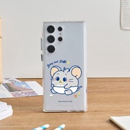 湯姆貓與傑利鼠GOKKO-Tuffy寶寶防摔透明SAMSUNG手機殼