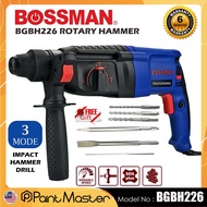 BOSSMAN Rotary Hammer Power Impact Drill BGBH226 900W 3 Mode Gerudi Tukul Putar Peralatan Kuasa (6 M