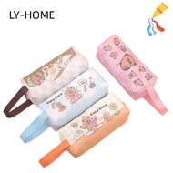LY Capybara Pencil Bag, Large Capacity PU Pencil Cases, Gifts Cute Cartoon School Supplies