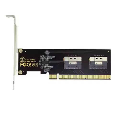 L19-Pcie 4.0 X16 To 4 Ports Nvme-Compatible Expansion Card PCI-E Gen4/3 Slimsas 8I SFF8654 Graphics 