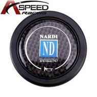 ND碳纖喇叭按鈕按鍵蓋 高檔汽車改裝賽車NARDI方向盤喇叭 通用