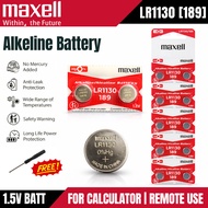 Maxell LR Battries LR1130 189 1.5V Alkaline Button Cell Battery For Calculator Battery Remote Small 