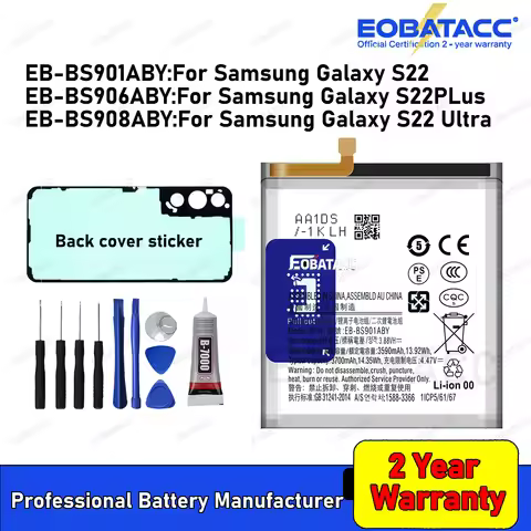2026 Years New EB-BS901ABY EB-BS906ABY EB-BS908ABY Battery For samsung Galaxy S22 /S22 plus /S22 Ult